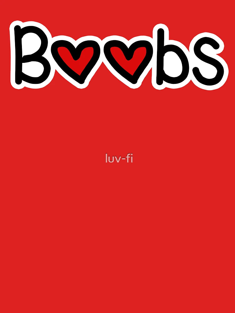 Boobs with Red Hearts Classic T-Shirt