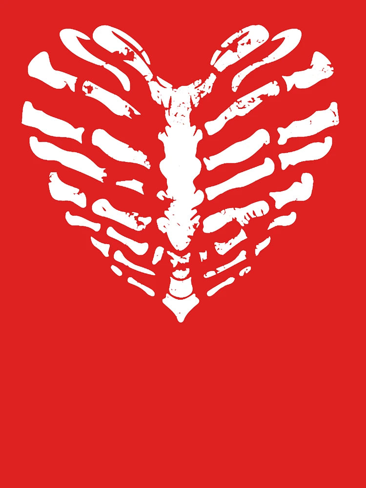 Punk Skeleton Heart Ribs Classic T-Shirt
