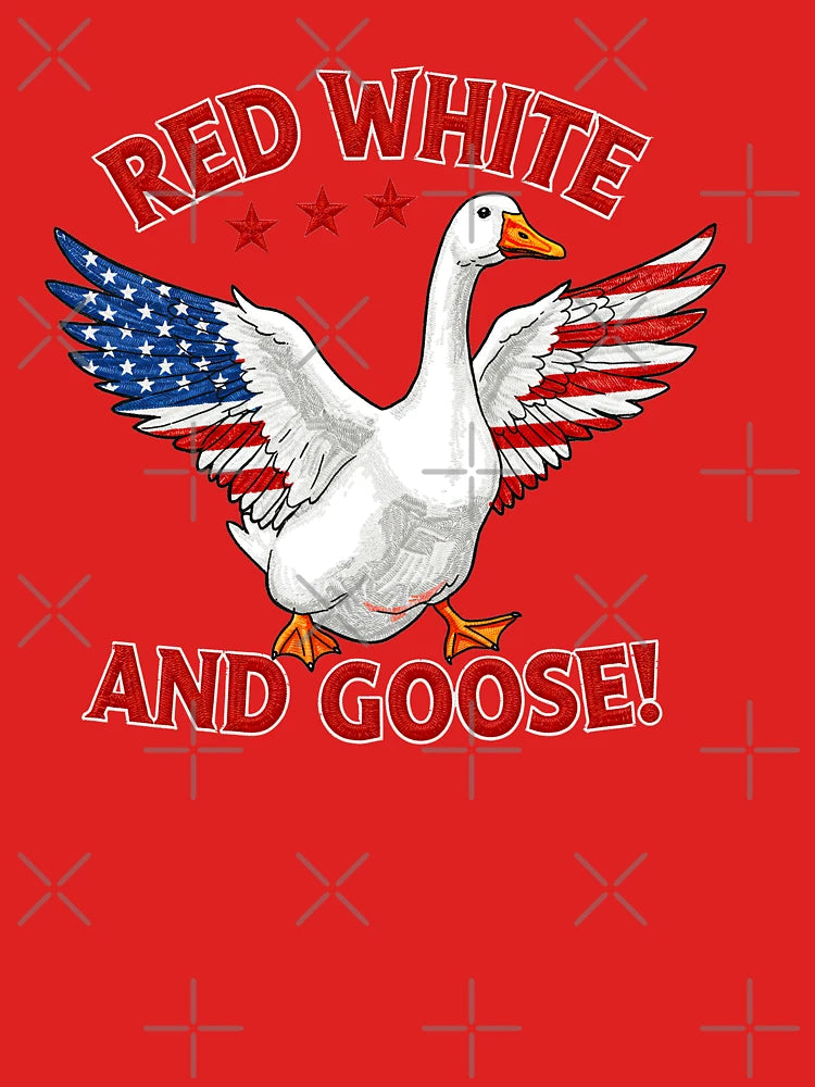 Red White and 4th of July Goose Classic T-Shirt