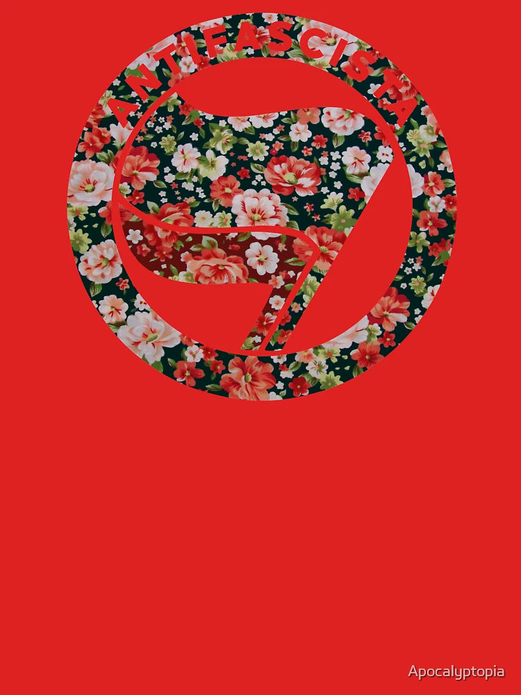 Antifa Floral Classic T-Shirt