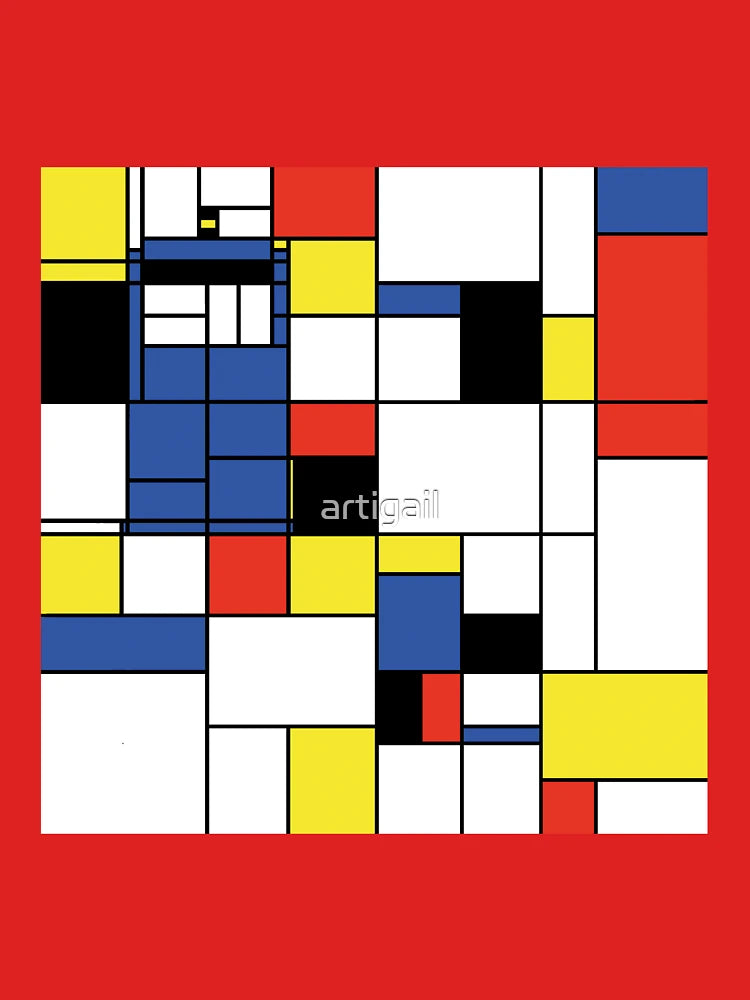 'Modern art!' blue police box Mondrian Classic T-Shirt