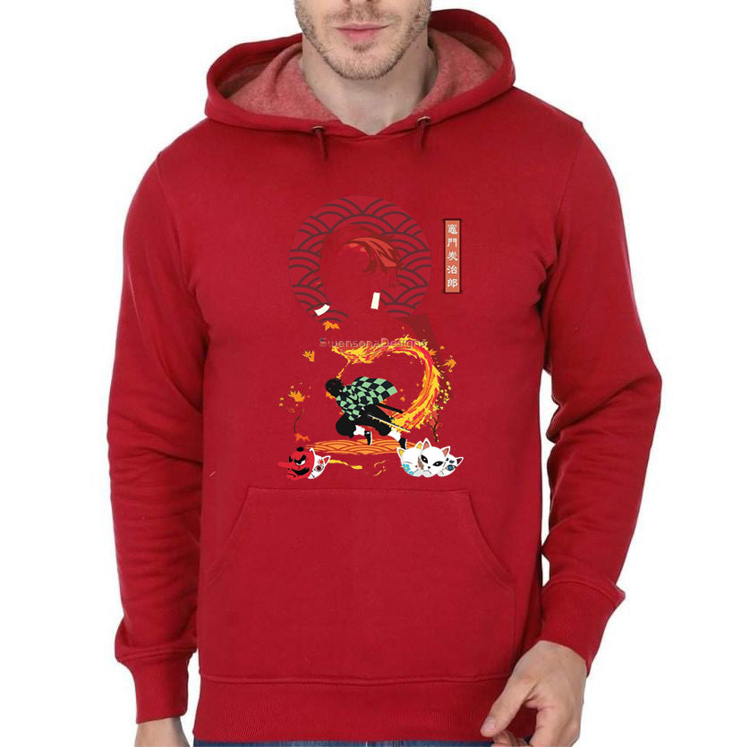 Tanjiro Kamado  Red Hoodie