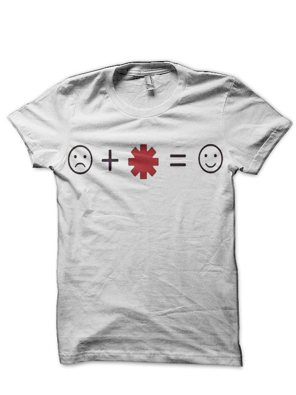 Red Hot Chili Peppers White T-Shirt Style004