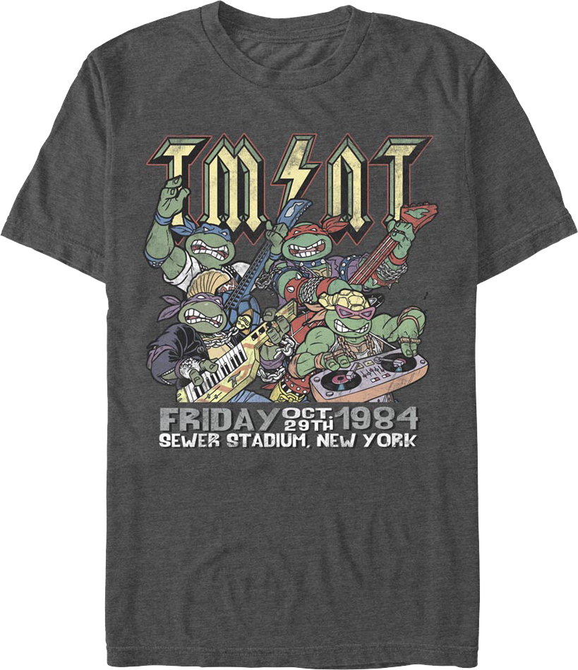 Sewer Stadium Rock Concert Teenage Mutant Ninja Turtles T-Shirt