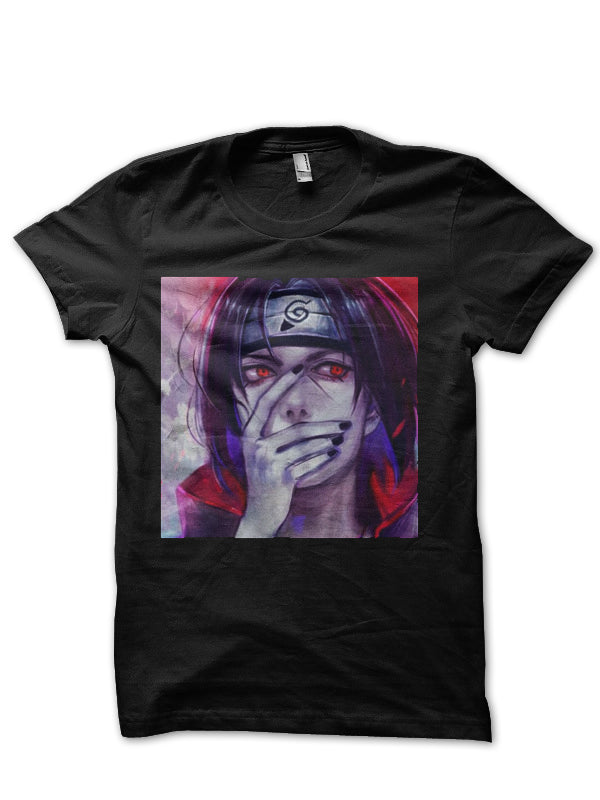Uchiha Sharingan Half Sleeve Black T-Shirt