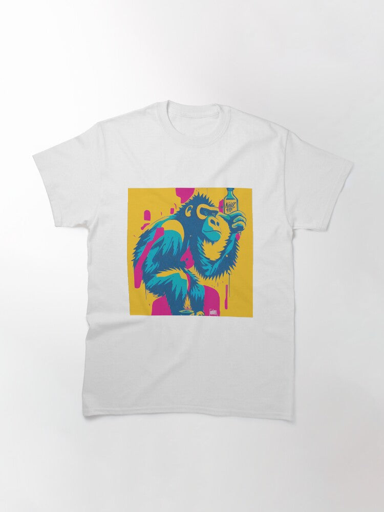 Get in Touch with Your Inner Artist with Our Street Art-Inspired Urban Gorilla Design Classic T-Shirt