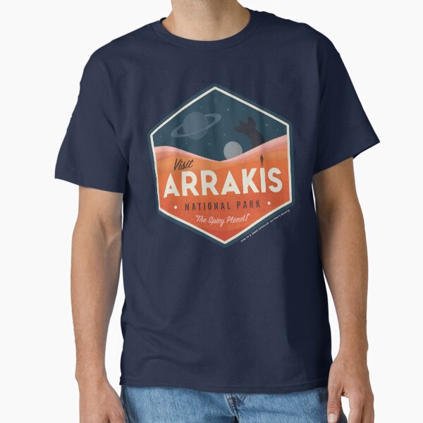 Visit Arrakis – The Spicy Planet! – Vintage National Park Travel badge Classic T-Shirt