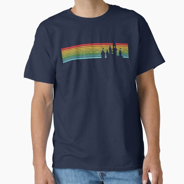 Retro Castle Stripes Classic T-Shirt