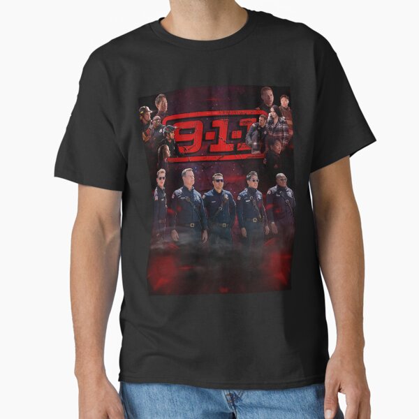 9-1-1 : Cast (Purple Red Haze) Classic T-Shirt
