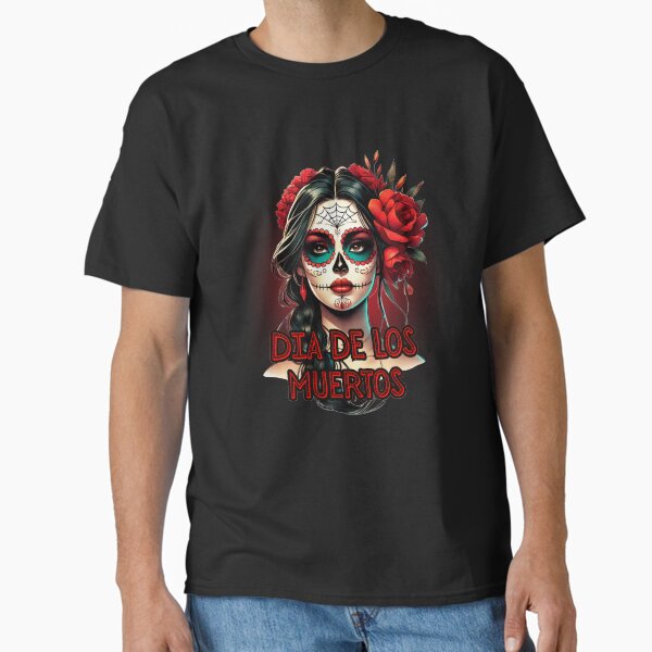 La Catrina – Día de los Muertos Sugar Skull Art (Red Version) Classic T-Shirt