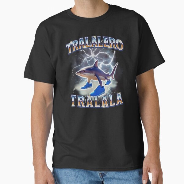 Tralalero Tralala Funny Meme Shark Retro Bootleg Memes Classic T-Shirt