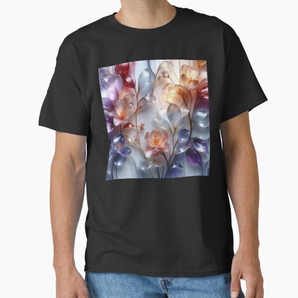 Coloured glass flowers Classic T-Shirt
