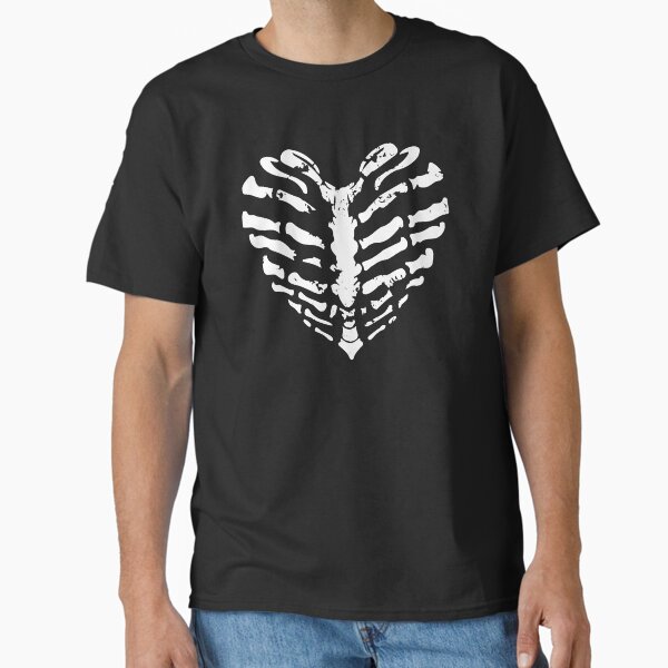 Punk Skeleton Heart Ribs Classic T-Shirt
