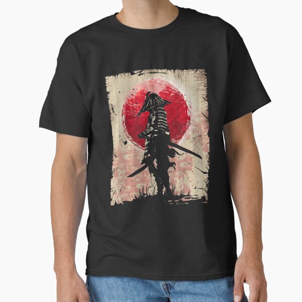 Japanese Art Samurai Vintage Fighter Retro Design Classic T-Shirt