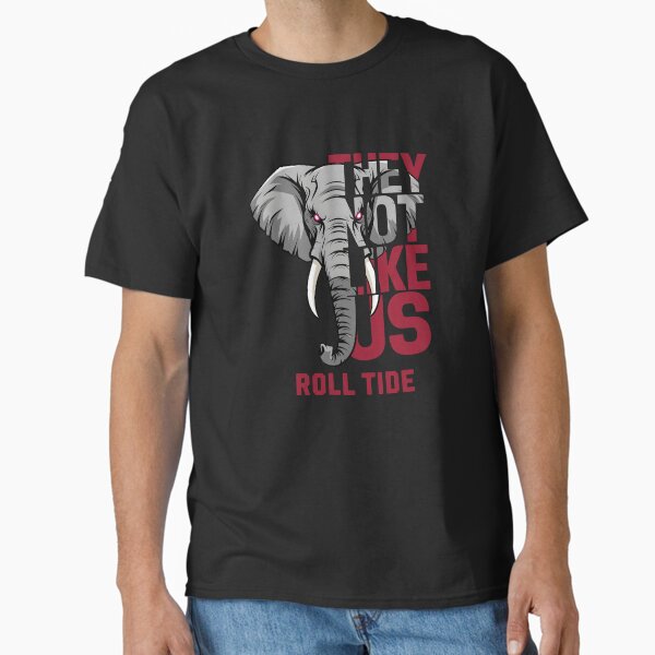 Bold Elephant Face with Red Eyes – Fearless Animal Art Retro Style Animals Gifts For Men Women Kids Classic T-Shirt