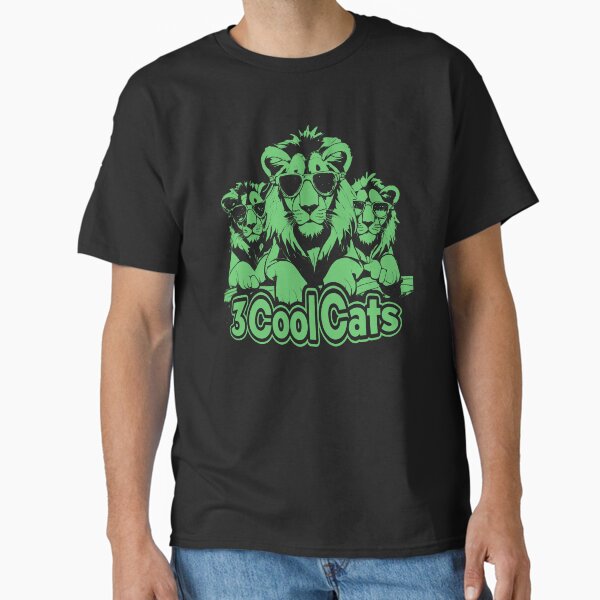 "3 Cool Cats" β Lion Crew Graphic Design Sherbert Flavour Classic T-Shirt