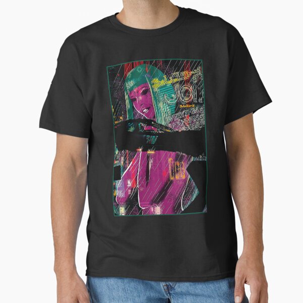 Vaporwave City Night Cyberpunk Style Classic T-Shirt
