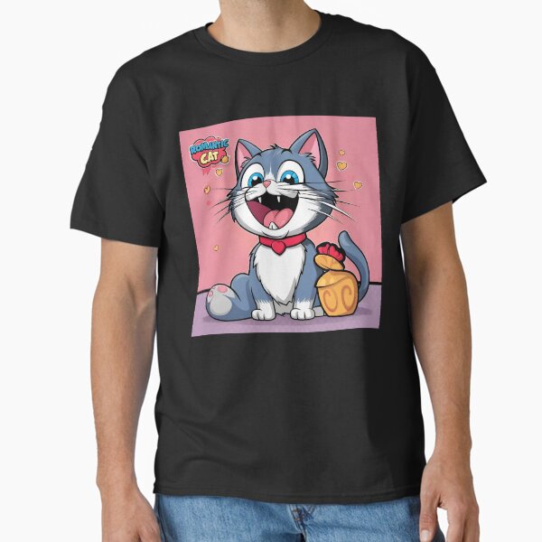 Cute romantic cat Classic T-Shirt