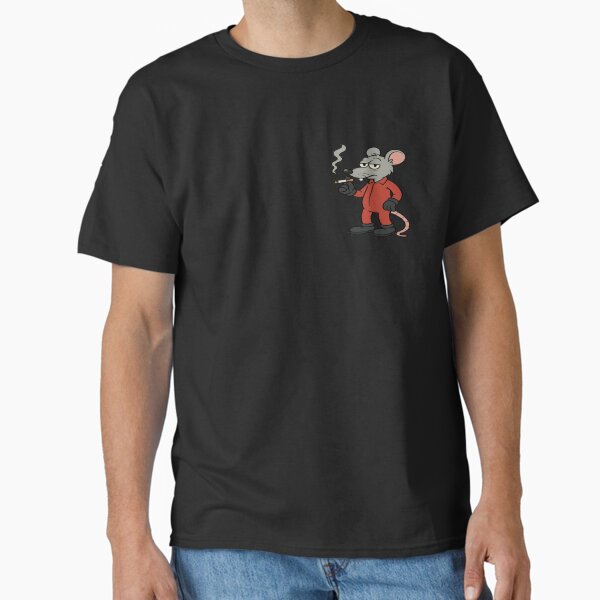 Grumpy Rat Smoking in Red Jumpsuit Classic T-Shirt