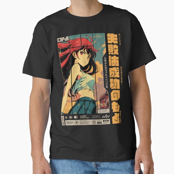 Red-haired woman at sunset in Tokyo Classic T-Shirt