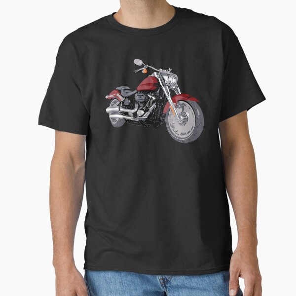 HD Fat Boy Motorcycle 2020, Red Classic T-Shirt