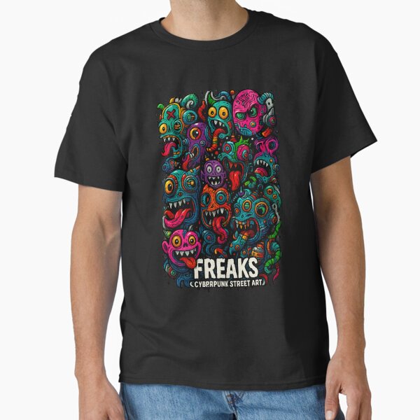 Cyberpunk Street Art Monster Mash Classic T-Shirt