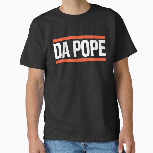 DA POPE T-Shirt | Minimalist Chicago Humor, Bold Typographic Tee Classic T-Shirt