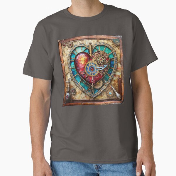 Steampunk Heart Series - Glass Sunflower Classic T-Shirt