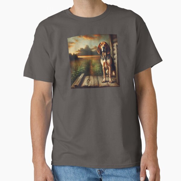 "Loyal Watcher at Sunset" Classic T-Shirt