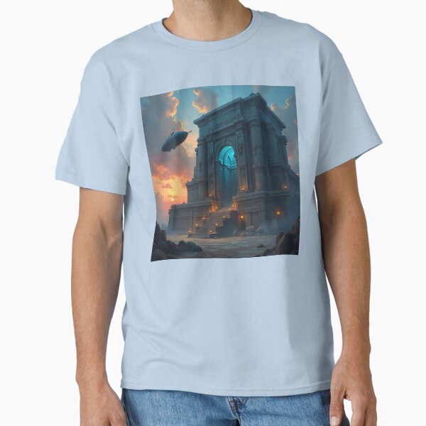 Dendera Temple Steampunk: Ruins of Steam and Silence Classic T-Shirt