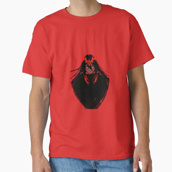 Fire anime girll with Red Eyes Classic T-Shirt