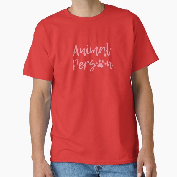 "Animal Person" Pawprint (Dusty Pink) Classic T-Shirt