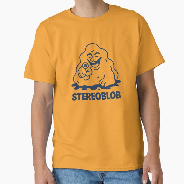 Stereoblob T-Shirt, Retro Merch Design, Funny Parody Tee, Indie Band Aesthetic, Vaporwave Style Shirt, Stereolab Inspired Gift Classic T-Shirt