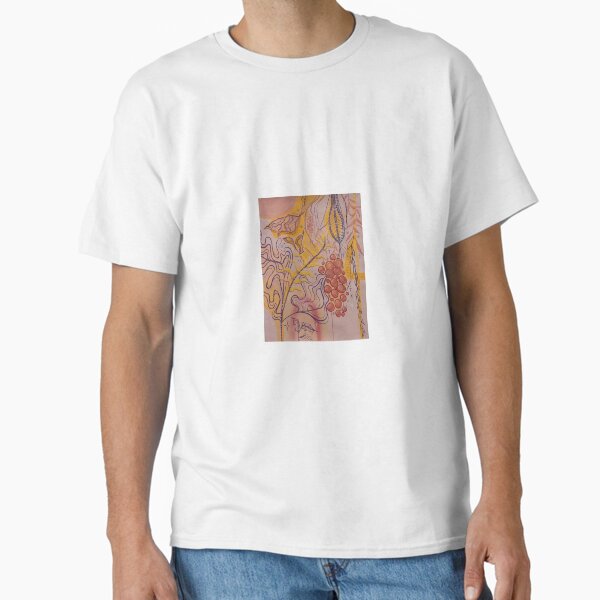 Trippy Pink Abstract Design Classic T-Shirt