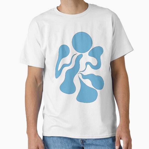Drippy Blue Figure Classic T-Shirt