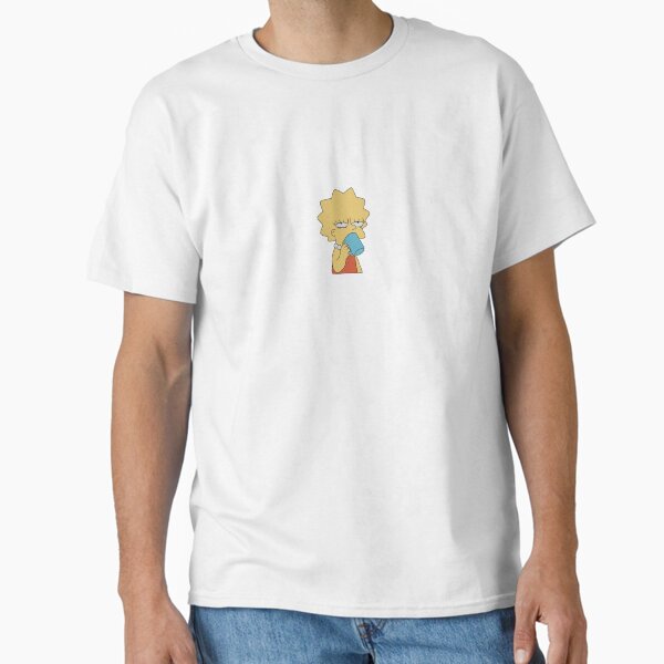 Tired Lisa Simpson Drinking Coffee Classic T-Shirt