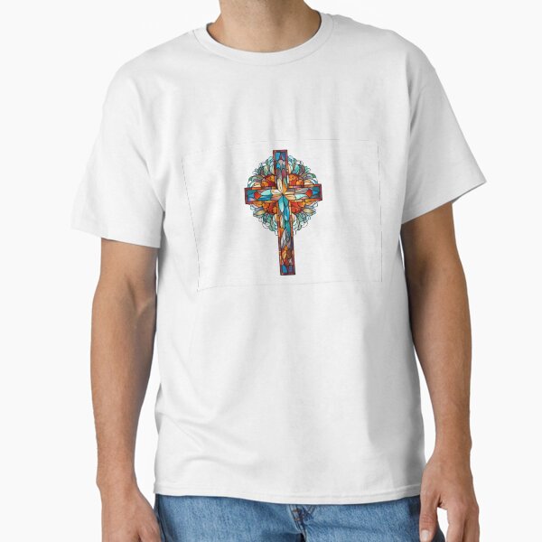 "Stainless Glass Cross" Classic T-Shirt