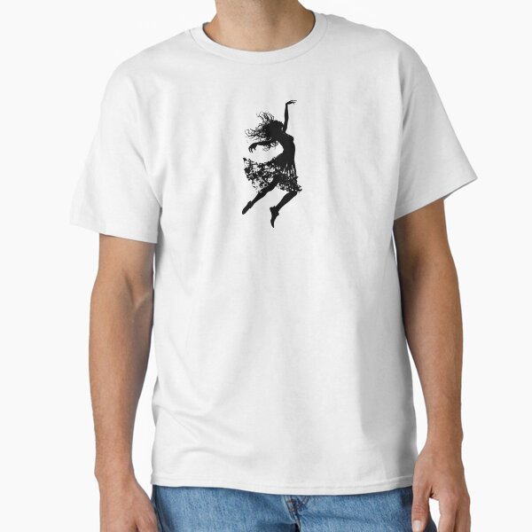 Dancer in Flight Silhouette Art Print Classic T-Shirt