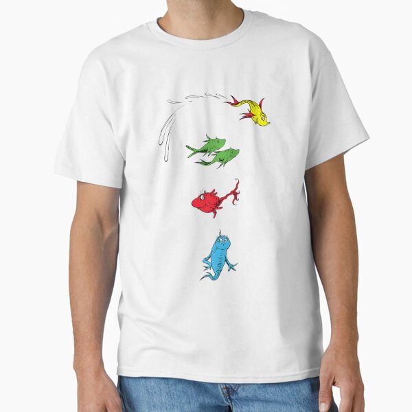 Dr. Seuss One Fish Two Fish Red Fish Blue Fish Classic T-Shirt