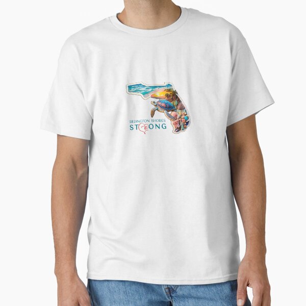Redington Shores Strong Florida Turtle Artwork Classic T-Shirt