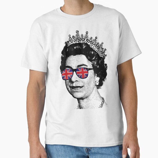 Queen's Platinum Jubilee. Union Jack Sunglasses Queen Classic T-Shirt