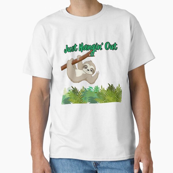 Just Hangin' Out – Chill & Playful Sloth-Inspired Design Classic T-Shirt