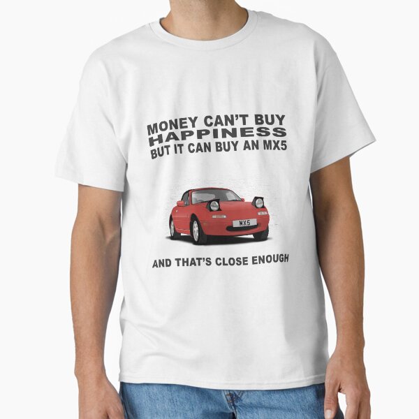 Mazda MX5 Eunos Mk1 RED Happiness Poster Classic T-Shirt