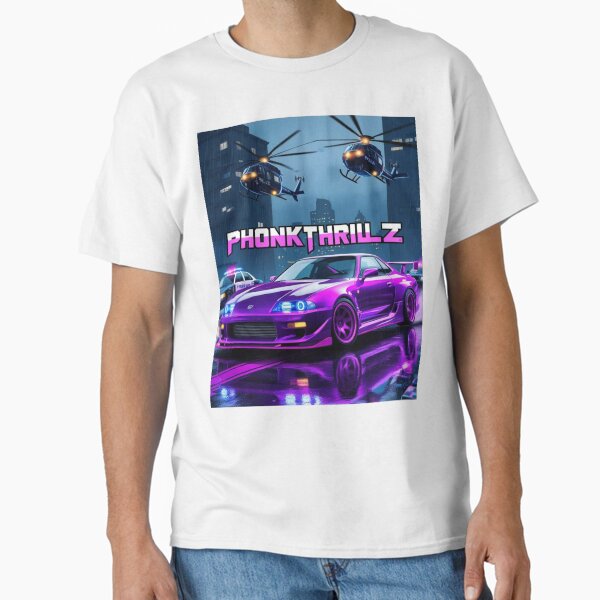 Hunted by Adrenaline – Phonkthrillz in Purple GTA Mode Classic T-Shirt