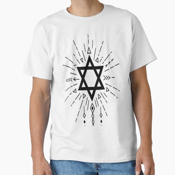 Sacred Geometric Starburst Design - Mystical Symbolic Art Classic T-Shirt