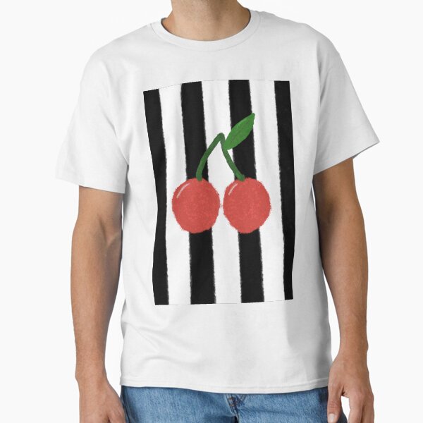 Striped Cherries Classic T-Shirt