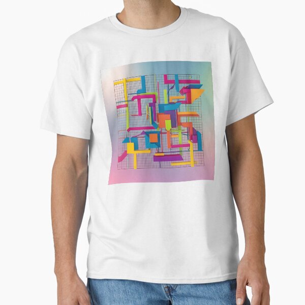 "Maze Craze – A Color Explosion in 3D" Classic T-Shirt