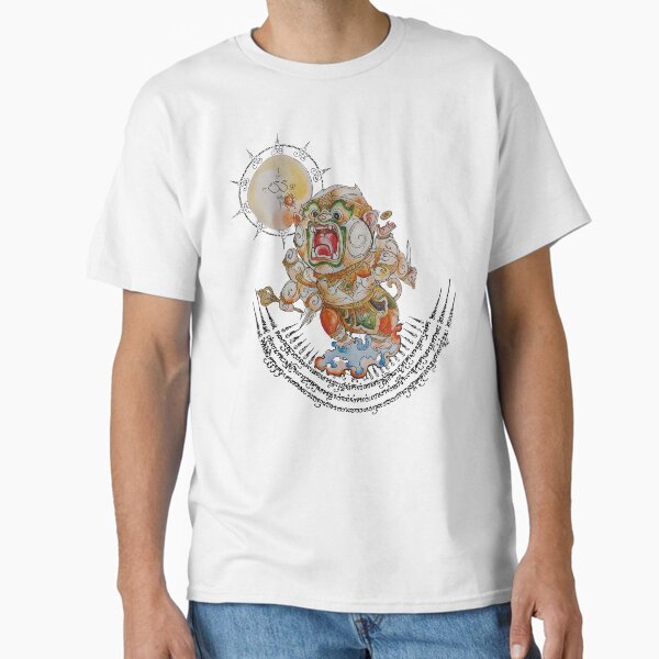 Hanuman the Eight-Armed Divine Warrior – Thai Mythical Guardian with Sacred Yantra Classic T-Shirt