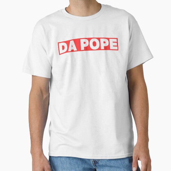 Funny Cool Da Pope Leo XIV Robert Francis Prevost From America Chicago Humor Catholic Design Classic T-Shirt