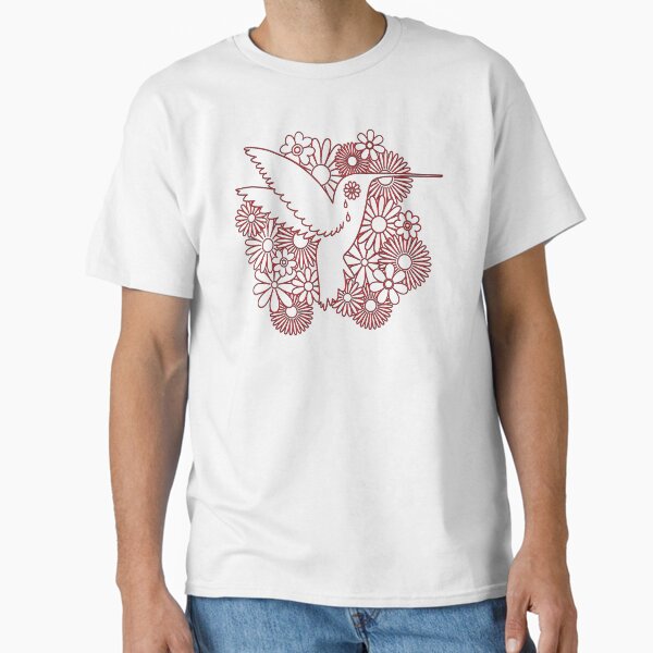Picaflor Red Flowers Day of Dead Picaflor Clothing Classic T-Shirt